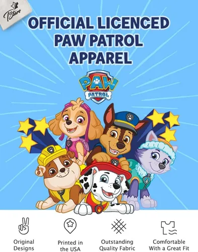 Vista 5 de Paw Patrol Ready for Action Chase Marshall - Camiseta de manga larga para niños pequeños
