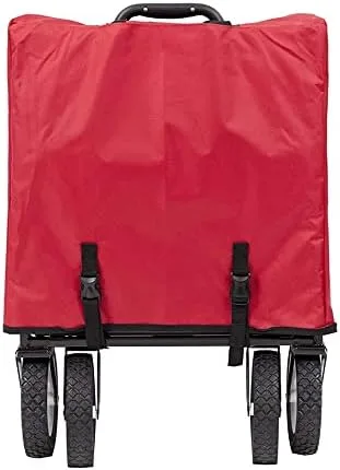 Vista 6 de EYHLKM - Carro plegable para jardín, parque al aire libre, carrito de picnic y campamento con cubierta reemplazable