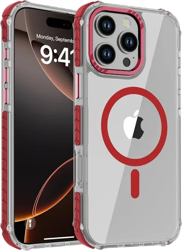 Vista 86 de DEERLAMN Funda Magnética Fuerte para iPhone Air 6.5 Pulgadas, [Compatible con Magsafe] [Protección contra caídas de grado militar] Funda protectora