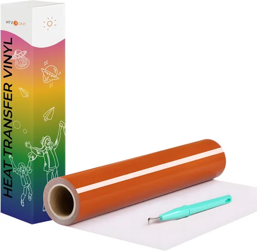 Vista 49 de HTVRONT - Rollos de vinilo HTV de transferencia de calor, de 30,5 cm x 6,1 metros para camisetas, vinilo para planchar para todas las máquinas