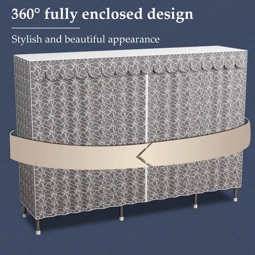 Vista 6 de large closets Portable Wardrobe Closet Thickened Steel Pipe Clothes Closet Saves Space Closets for Bedroom 145cm/165cm/201cm Cloth Closet