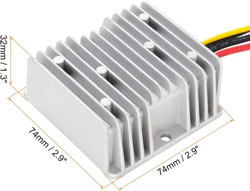 Vista 2 de Regulador convertidor de CC a CC, fuente de alimentación impermeable, transformador de conversión de voltaje, [para camiones barcos] - CC 10-32V a