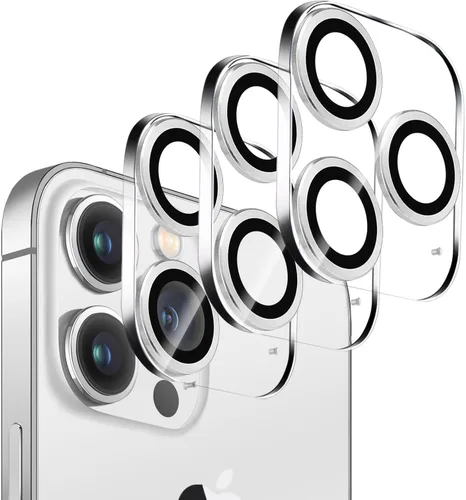 Vista 10 de Dengduoduo Paquete de 3 protectores de lente de cámara para iPhone 13 de 6.1" y iPhone 13 Mini de 5.4", vidrio templado, Ultra HD, dureza 9H