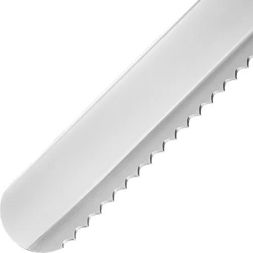 Vista 4 de KUTLER Profesional Cuchillo de Pan de 8 Pulgadas y Cortador de Pastel con Borde Serrado - Cuchería de Acero Inoxidable Ultra Afilada