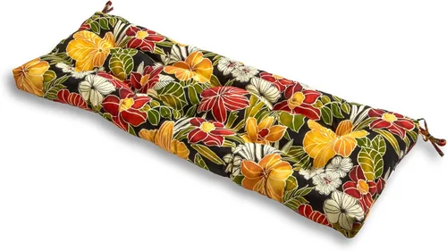 Vista 41 de Greendale Home Fashions Cojín de banco para exteriores de 51 pulgadas, Adobe Stripe