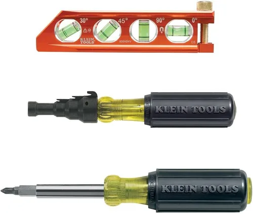 Vista 2 de Klein Tools Kit de destornillador de escariado de conducto + destornillador de tuerca magnético
