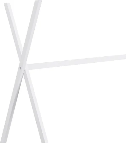 Vista 63 de SOFTSEA Cama de metal individual, plataforma de metal con tablillas, plataforma de cama con forma de triángulo doble para niños (negro)