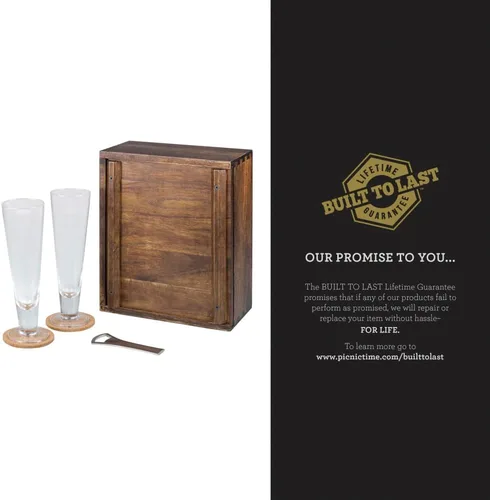 Vista 7 de PICNIC TIME NFL unisex-adult NFL Pilsner Craft Beer Set with 2 Beer Glasses, Gift For Beer Lovers