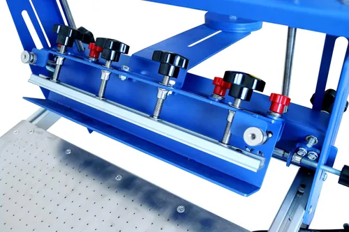 Vista 4 de TECHTONGDA Prensa de impresión de pantalla de vacío Micro-registro Máquina de impresión de pantalla de seda de 20x24 pulgadas con paleta de acero