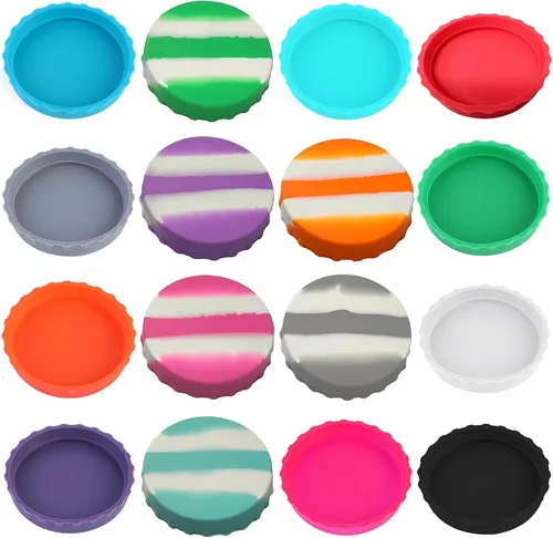 Vista 10 de 10 unidades de tapas para latas de soda, tapas de lata de silicona para soda, reutilizables, tapa de lata de silicona sin BPA, tapón y protector