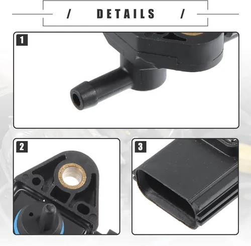 Vista 4 de Motoforti Sensor del regulador de presión del carril de inyección de combustible, para Ford Escape 2005-2008, ABS, No.3F2Z-9G756-AB