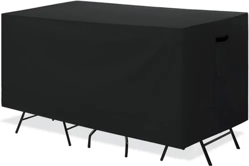 Vista 17 de ABCCANOPY Cubierta de Mesa Rectangular Cubierta de Mesa Universal Cubierta de Silla para Exteriores Impermeable y a Prueba de Polvo Resistente al