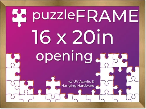 Vista 61 de Poster Palooza Kit de marco de rompecabezas de 11.25 x 38.25 pulgadas, el kit incluye hojas de pegamento para rompecabezas, marco de rompecabezas