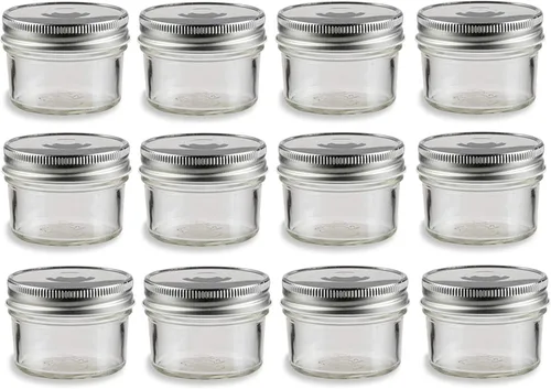 Vista 4 de Nakpunar - Tarros de vidrio con tapas: de 2 onzas, 4 onzas, 8 onzas y 16 onzas