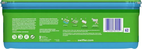 Vista 8 de Swiffer Sweeper - Paños de trapeador húmedos, ventana abierta fresca, 24