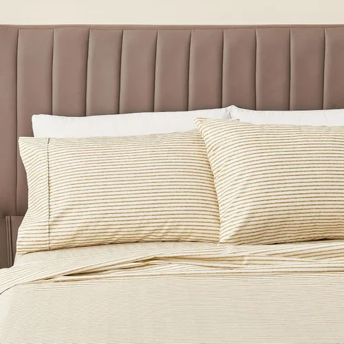 Vista 17 de Juego de sábanas de microfibra estampada de 3 piezas tamaño individual - Sábanas y fundas de almohada cepilladas ultra suaves - Resistentes a las 21