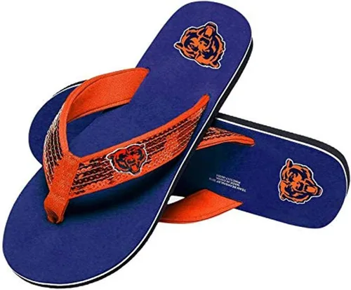 Vista 37 de FOCO Womens NFL Team Logo Sequin Strap Sandals Flip Flops