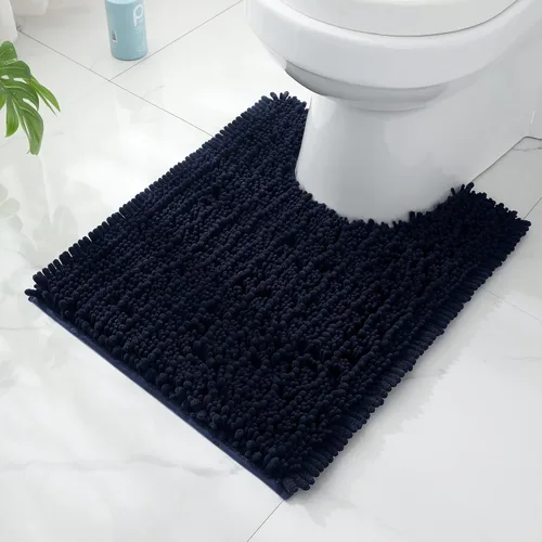 Vista 185 de FLOLEOPA Alfombras de baño de microfibra suave y esponjosa, tapetes de baño absorbentes, antideslizantes, lavables a máquina y de secado rápido