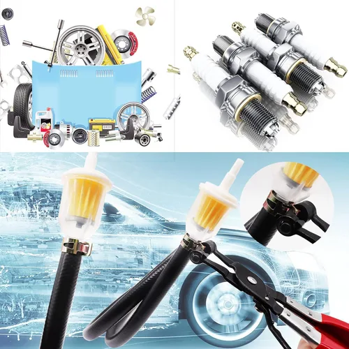 Vista 6 de Tnisesm Abrazaderas de manguera Alicates Herramienta de reparación Banda plana giratoria para extracción e instalación de abrazadera de manguera