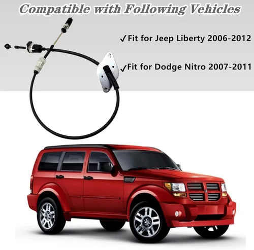 Vista 3 de Cable de control de cambio de transmisión automática, cable de control de cambio compatible con Jeep Liberty (2006-2012) / Dodge Nitro (2007-2011)
