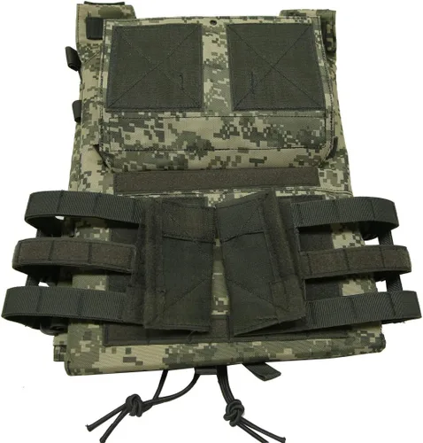 Vista 7 de UNISTRENGH Chaleco táctico totalmente ajustable resistente de nailon 900D para paintball con protector de seguridad de EVA desmontable