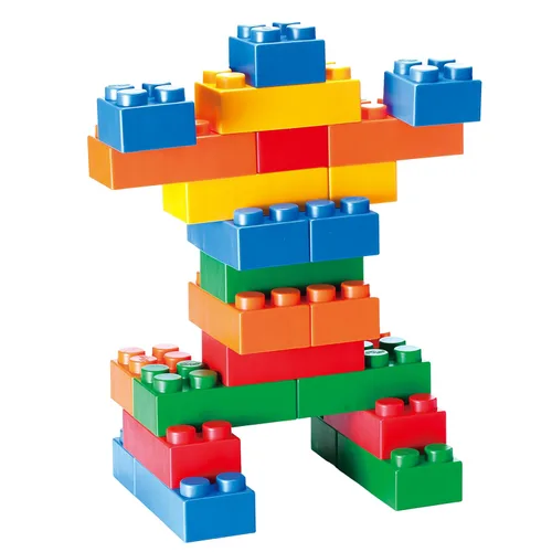 Vista 8 de UNiPLAY Plump Soft Building Blocks – Juego de 60 piezas Jumbo apilables multicolor para desarrollo cognitivo temprano y juego creativo, a partir