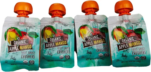 Vista 4 de Trader Joe's Trituradoras de salsa de frutas orgánicas de manzana y mango