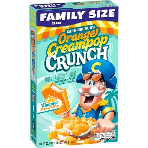Vista 11 de Quaker - Cereales Cap'n Crunch para el desayuno, sabor original, tazas individuales de 1.3 onzas, paquete de 12