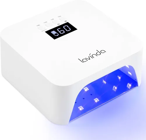 Lavinda Luz UV para uñas de gel, lámpara profesional UV LED para uñas, secado 2 veces más rápido, luz de secado de uñas, compatible con todos los