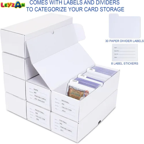 Vista 6 de Caja de almacenamiento de tarjetas intercambiables, paquete de 12, 600