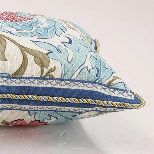 Vista 40 de patdrea Fundas de almohada de diseñador, fundas de almohada redondas de lino estilo europeo vintage, cojín decorativo para cama, sala de estar