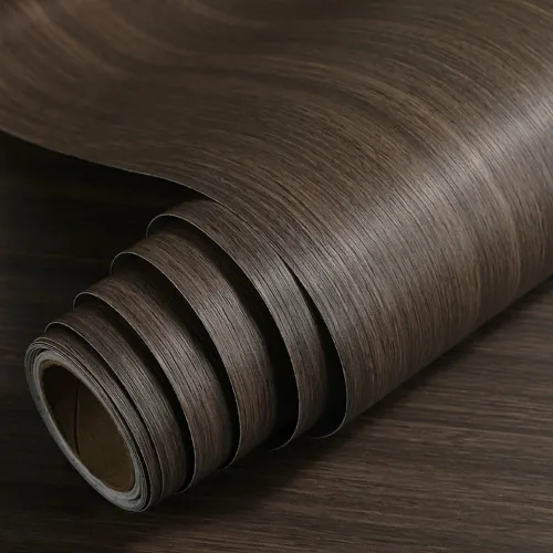 Vista 10 de Vinilo autoadhesivo de grano de madera de alto brillo para el interior del automóvil, calcomanías autoadhesivas de película DIY, rollo impermeable