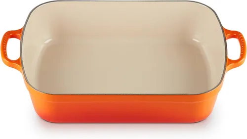 Vista 12 de Le Creuset Tostador rectangular Signature de hierro fundido esmaltado, 5.25 cuartos de galón (9.8" x 13"), Artichaut