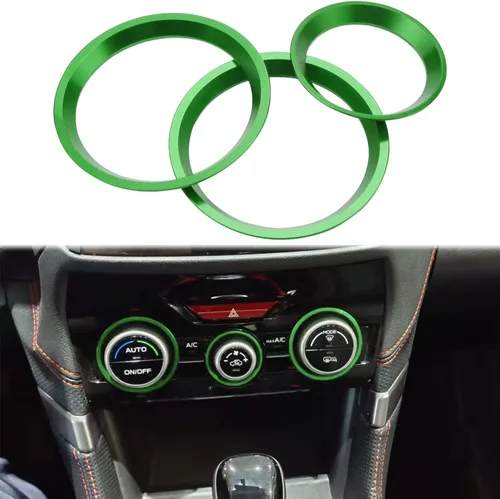 Vista 12 de Cubierta de anillo exterior para perilla de control de clima de Subaru CA, interruptor de control de volumen para Subaru Forester 2019-2024