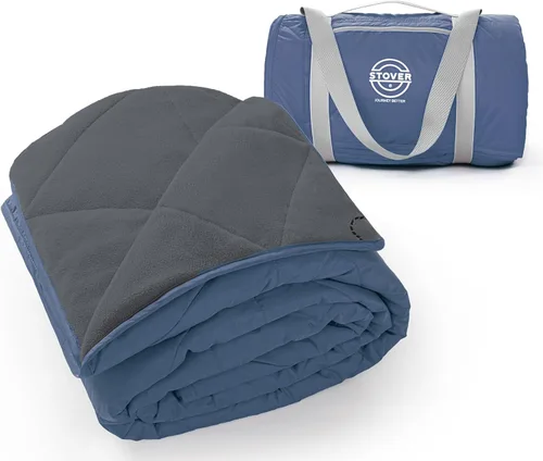 Vista 16 de STOVER Manta grande impermeable para estadios al aire libre, extra gruesa, suave, manta de campamento para viajes, pícnics, deportes, perros de 79 x