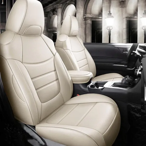 Vista 13 de CocheFamilia Fundas de asiento de automóvil RAV4 de ajuste personalizado para Toyota RAV4 LE selectos 2013 2014 2015 2016 2017 2018