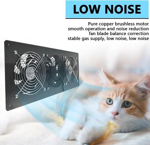 Vista 8 de HNRLOY Ventilador de escape solar, panel solar de 25 W con kit de 3 ventiladores de ventilación, ventilador alimentado por energía solar