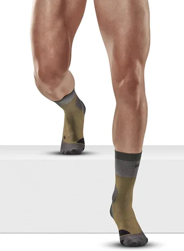 Vista 3 de CEP Men's Crew Cut Light Merino Wool Hiking Socks - Lightweight Ankle Outdoor Compression Socks