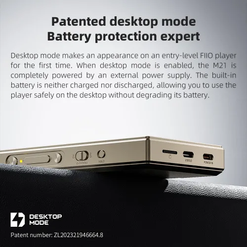 Vista 9 de FiiO M21 Android 13 Reproductor de música portátil MP3 Snapdragon 680 4* CS43198 DAC Chips Audio de alta resolución DSD Bluetooth LDAC (negro)