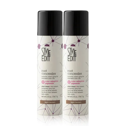 Vista 39 de Corrector de raíz marrón medio, spray de retoque para cabello castaño medio, cubre temporalmente el cabello gris, paquete de 1