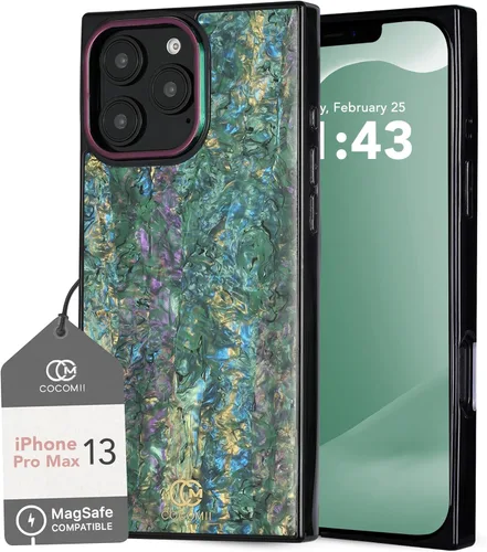 Vista 77 de Cocomii - Funda rectangular compatible con iPhone 13 Pro - Compatible con MagSafe, patrón de carey, estampado animal, brillante, magnética