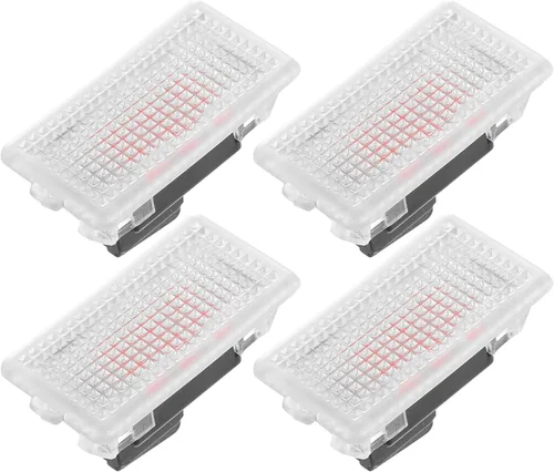 Vista 8 de X AUTOHAUX 4 unids Footwell Light para el modelo 3/Y/S/X BlueLights Interior Coche Luces LED azules para Footwell puerta charco bombillas