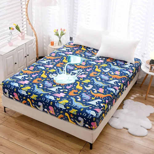 Vista 26 de Sábana bajera ajustable con bolsillo profundo, sábanas de tela impresa con patrón 3D (mariposa negra, individual)