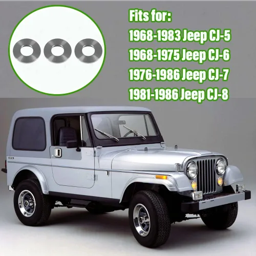 Vista 2 de Juego de tuercas de bisel para interruptor de salpicadero para Jeep CJ5 CJ7 CJ8 987911 4000056 1972-1986