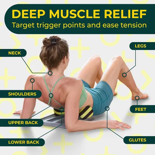 Vista 2 de Deep Recovery Yoga Deep Tissue Massage Ball Set, Firm Density – 4-Inch Myofascial Release Balls for Feet, Back, Neck, Legs & Arms – Trigger Point &