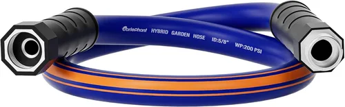 Vista 12 de manguera corta de 3 pies x 5/8 ", manguera hembra a hembra, manguera líder de carrete de manguera, manguera de agua corta con mango giratorio