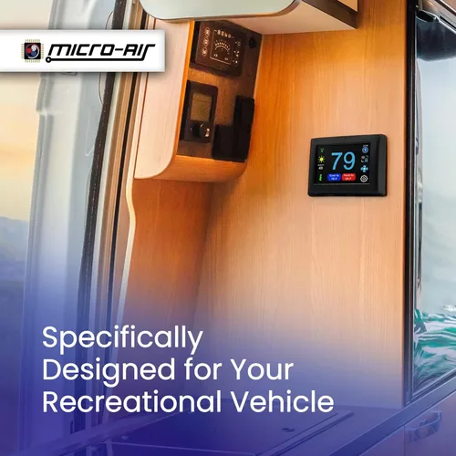 Vista 5 de MICRO-AIR EasyTouch - Termostato digital de repuesto para autocaravana, programable y fiable, habilitado para WiFi y Bluetooth, termostato