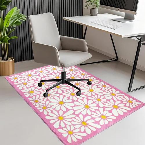 Vista 10 de SHIYUE Office Chair Mat for Hardwood/Tile Floor Carpet, 36"x48" Computer Desk for Rolling Chairs Protector Gaming Non Slip Under TPR Backing Black