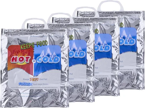 Vista 35 de Bolsas aisladas Superio para entrega de alimentos fríos y calientes, bolsas de compras de comestibles, almacenamiento de alimentos para comida