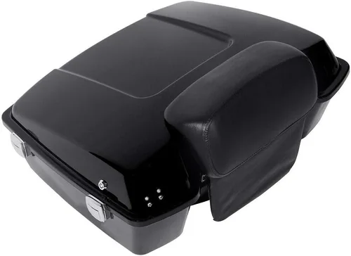 Vista 7 de Chopped Pack - Respaldo para maletero + estante de montaje individual para Harley Tour Pack Pak Touring Road King Road Glide Electra Glide Street